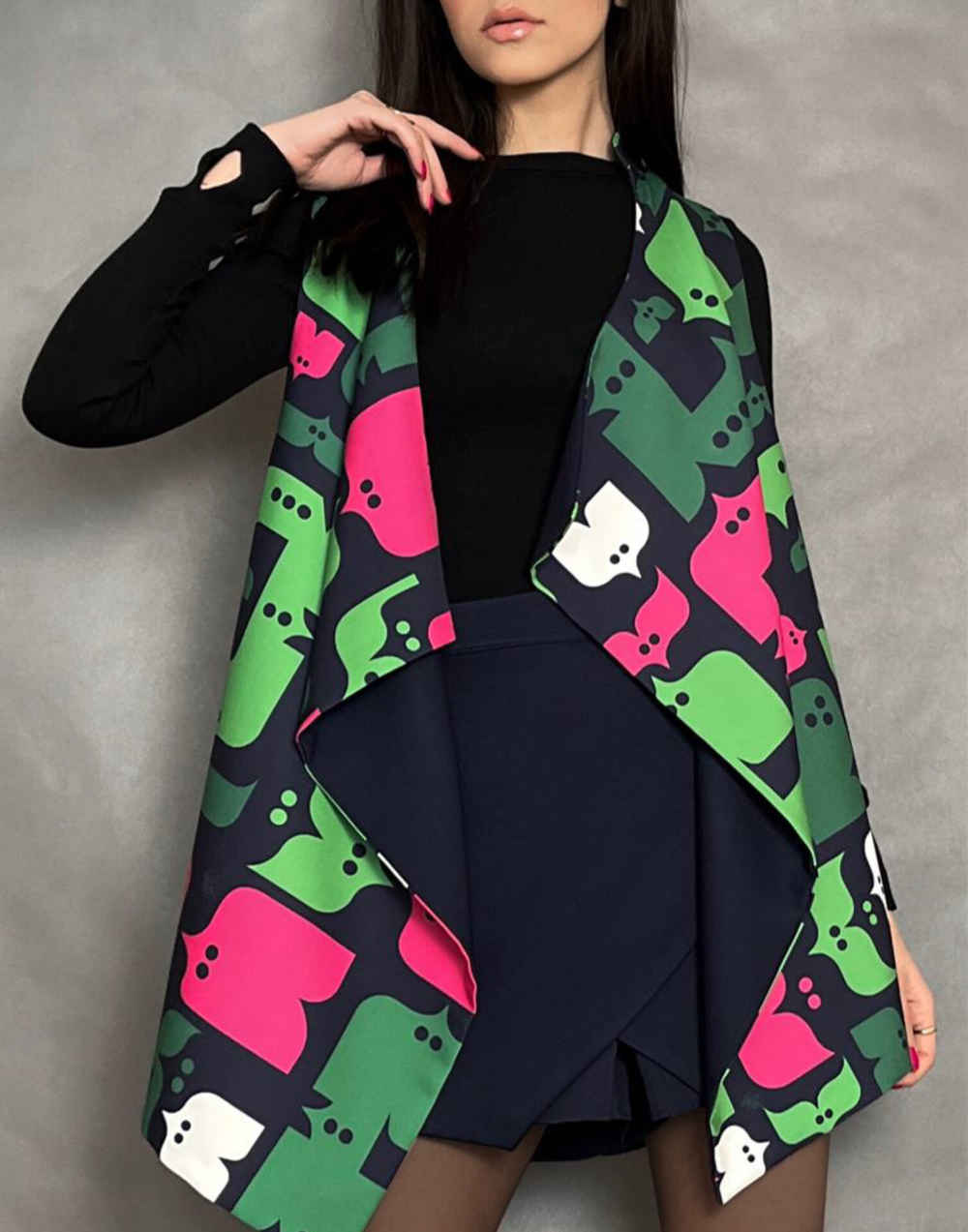 Perzisch Damesvest – Model Samar Navy