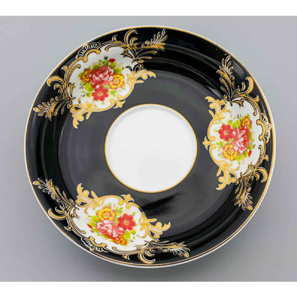 Perzische Theeschoteltjes – Porselein Abbasi Design Rood (Set van 6)