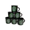 Perzische Espresso Kopjes Set van 6 – Starbucks-Stijl Keramiek