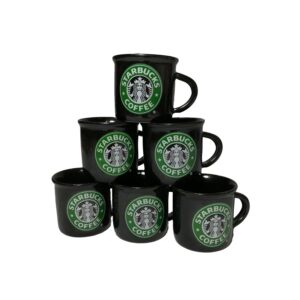 Perzische Espresso Kopjes Set van 6 – Starbucks-Stijl Keramiek