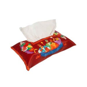 Perzische Fluwelen Tissuehouder – Ghajar Elegance