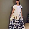 Damesmode Jurk Model Harf ha – Vogel & Kalligrafie