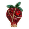 Vrouwelijke Geborduurde Broche Speld – Granaatappel Ontwerp