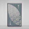 Fluwelen Verticale Jaloezie Gordijn – Abstract Farhad Print