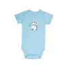 Blauw Lap Schouder Baby Bodysuit Panda