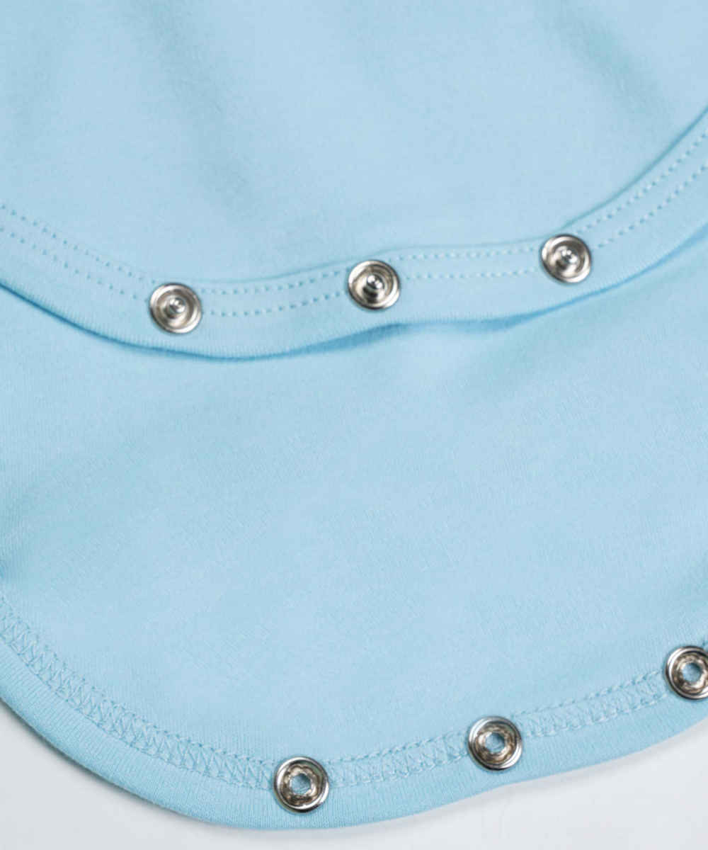 Blauw Lap Schouder Baby Bodysuit Panda