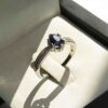 Blauwe Robijn Verlovingsring Zilver Tabasom