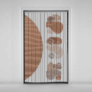 Fluwelen Verticale Jaloezie Gordijn – Abstract Paeez Print