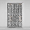 Fluwelen Verticale Jaloezie Gordijn – Abstract Hendesi Print