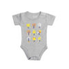 Grijs Snap Schouder Baby Rompertjes Bodysuit