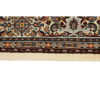 Handgeknoopt Perzisch Birjand Golabetoon Riz Mahi Tapijt (Mahi Medaillon) - Bruine Zijde & Wol