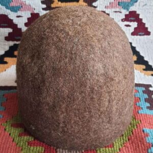 Iraanse Derwisjmuts 100% Wol – Bruin