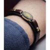 Islamitische Leren Armband met Hadeedsteen