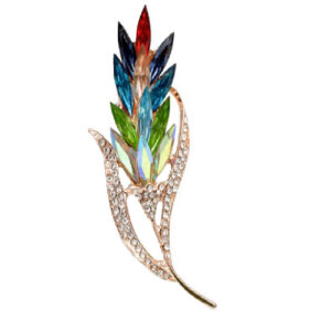 Bloemen Broche Speld – Metalen Zivar Ontwerp