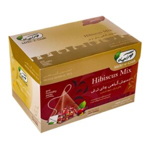 Kruidentheemix: hibiscus & rozenbottel – Set van 4
