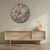 Handgemaakt Hars Wandklok – Abstracte Stijl Kristal