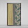 Fluwelen Verticale Jaloezie Gordijn – Abstract Blad Print