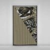 Fluwelen Verticale Jaloezie Gordijn – Abstract Bladeren Print