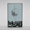 Perzisch Fluwelen Verticale Jaloezie Gordijn – Abstract Maah Print