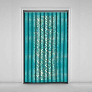 Perzisch Fluwelen Verticale Jaloezie Gordijn – Abstract Vida Print