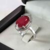 Luxe Zilveren Ring met Robijn – Bliss Kiana Ashki