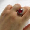 Luxe Zilveren Ring met Robijn – Bliss Kiana Ashki