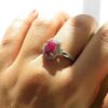 Zilveren Ring Rode Robijn – Bliss Kiana Dorsa
