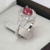 Robijn Verlovingsring Zilver – Bliss Kiana Khatoon