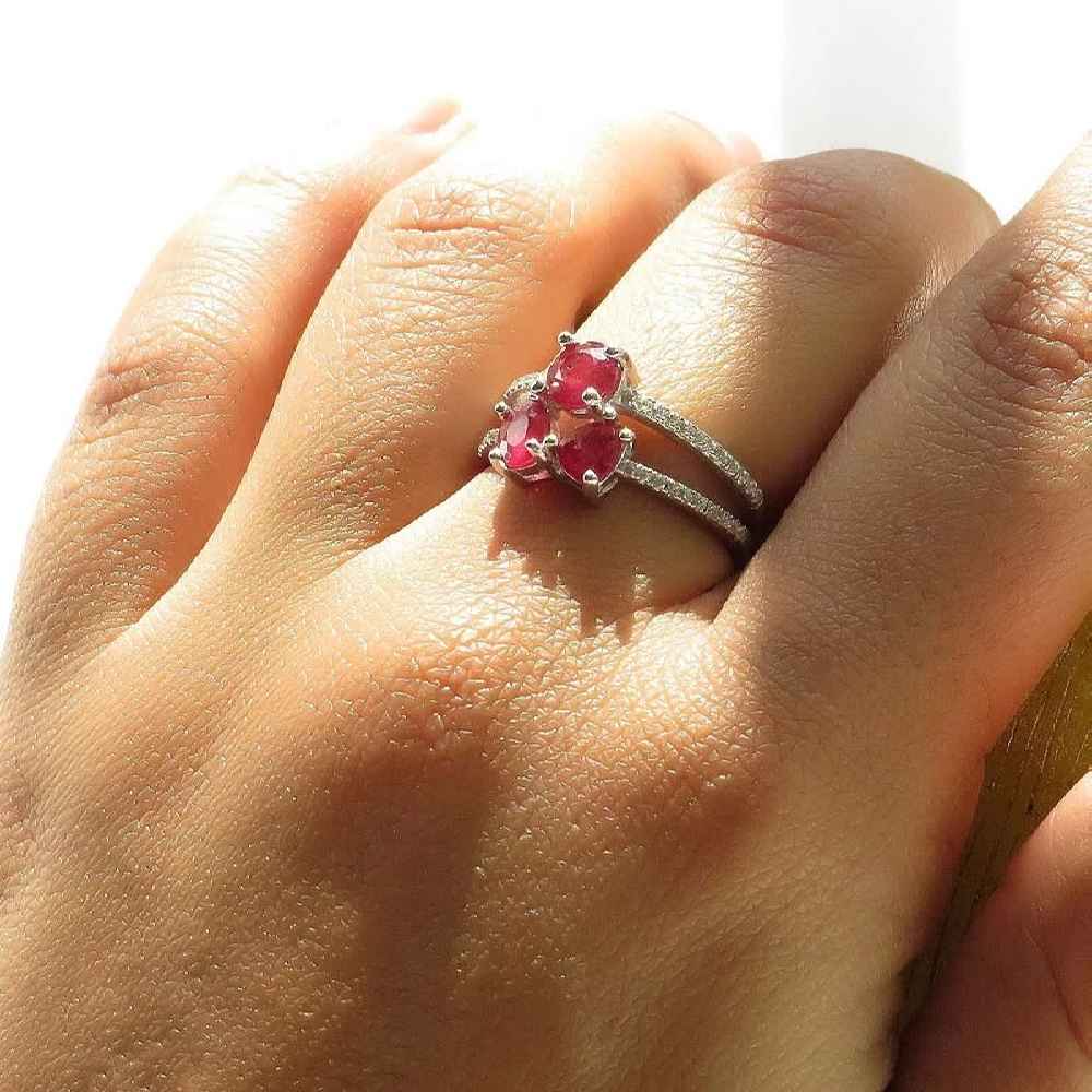 Zilveren Robijnring voor Dames – Bliss Kiana Soha