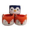 Foxy Set van 3 Gehaakte Opbergmanden Oranje Vos