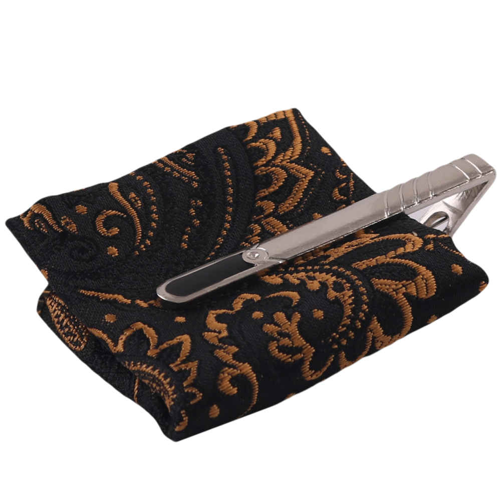 Heren Stropdas-, Zakdoek- & Manchetknopen Set – Luxe Farid