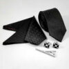Heren Stropdas-, Zakdoek- & Manchetknopen Set – Luxe Farnia