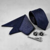 Heren Stropdas-, Zakdoek- & Manchetknopen Set – Luxe Farnia