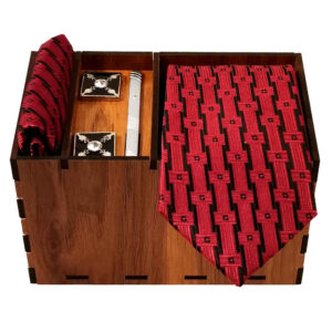 Heren Stropdas-, Zakdoek- & Manchetknopen Set – Luxe Farnia