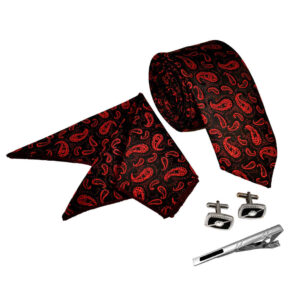 Heren Stropdas-, Zakdoek- & Manchetknopen Set – Luxe Loyal