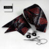 Heren Stropdas-, Zakdoek- & Manchetknopen Set – Luxe Luka