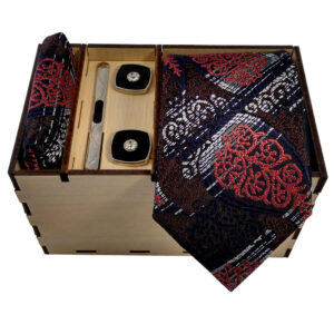 Heren Stropdas-, Zakdoek- & Manchetknopen Set – Luxe Luka