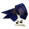 Heren Stropdas-, Zakdoek- & Manchetknopen Set – Luxe Mandana