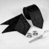 Heren Stropdas-, Zakdoek- & Manchetknopen Set – Luxe Nafas