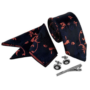 Heren Stropdas-, Zakdoek- & Manchetknopen Set – Luxe Yavar