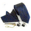 Heren Stropdas-, Zakdoek- & Manchetknopen Set – Luxe Zhina