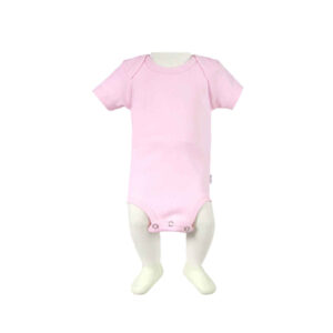 Roze Katoenen Baby Rompertje