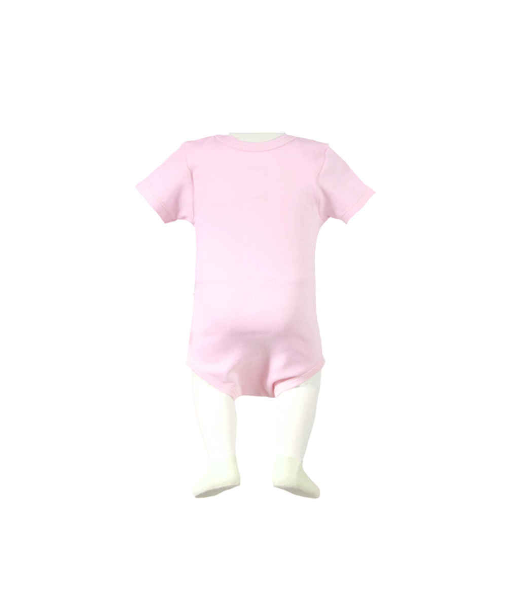 Roze Katoenen Baby Rompertje