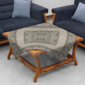 Fluwelen Tafellaken Perzische Elegant Inspiratie Design Grijs