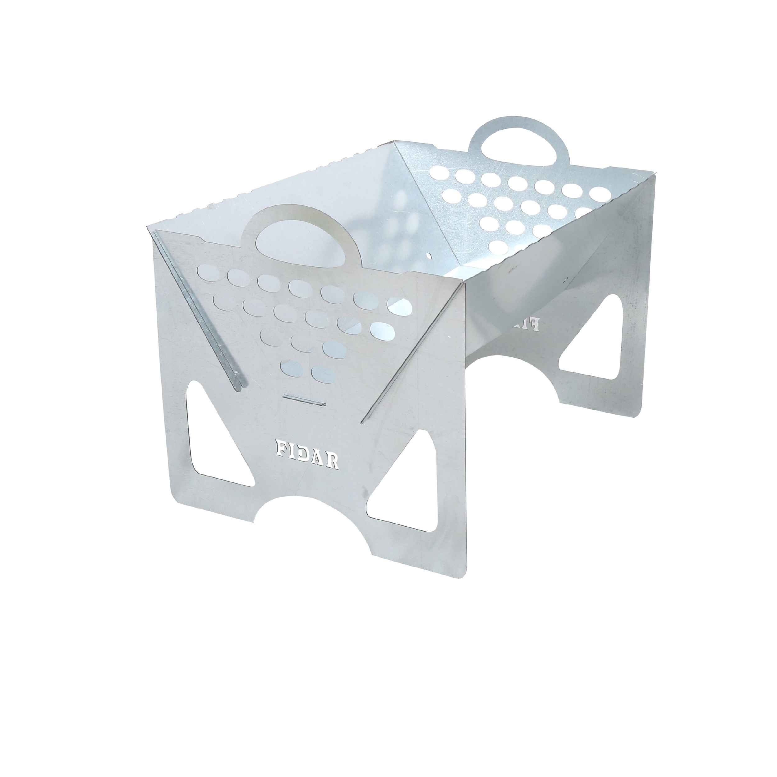 Perzische Mangal Draagbare Houtskool Grill – Roestvrij Staal Fidar
