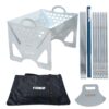 Draagbare Mangal Grill Set – RVS inclusief Spiesen