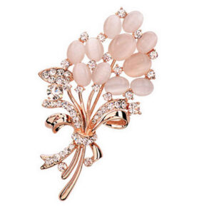 Bloemen Broche Speld – Stalen Boeket Stijl