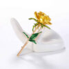 Bloemen Broche Speld – Stalen Roos Ontwerp