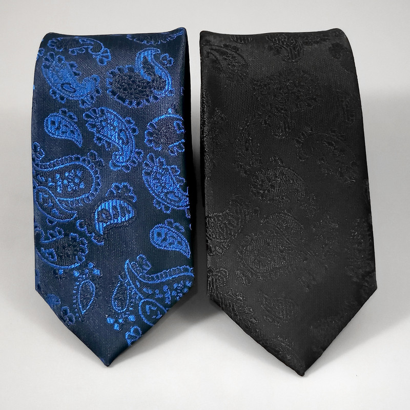 Heren Stropdas-, Zakdoek- & Manchetknopen Set – Luxe Paisley
