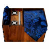 Heren Stropdas-, Zakdoek- & Manchetknopen Set – Luxe Paisley
